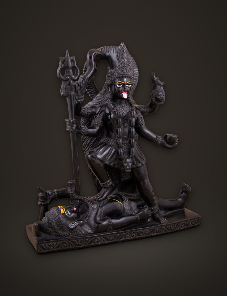 Kali Mata Idol in Black Marble 12 inch, additional view