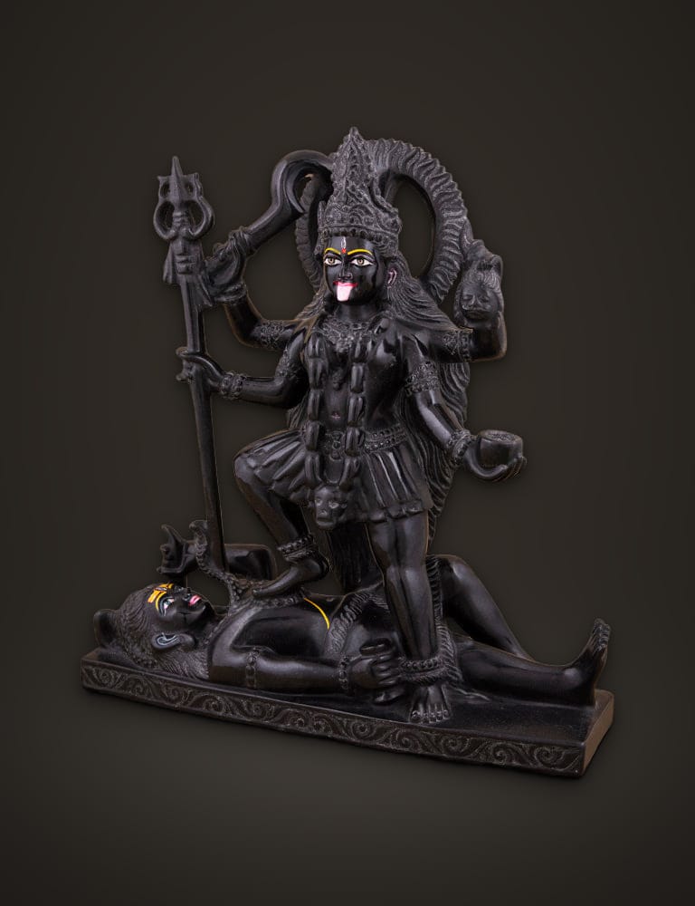 Kali Mata Idol in Black Marble 12 inch, additional view