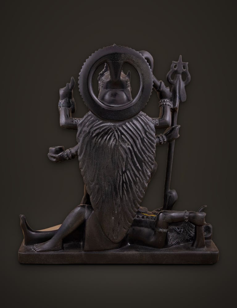 Kali Mata Idol in Black Marble 12 inch, additional view