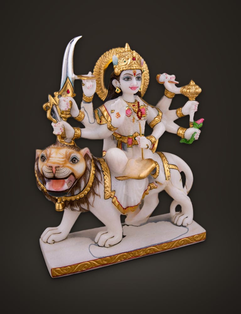 Marble Idol Durga Mata 9 inch, additional view