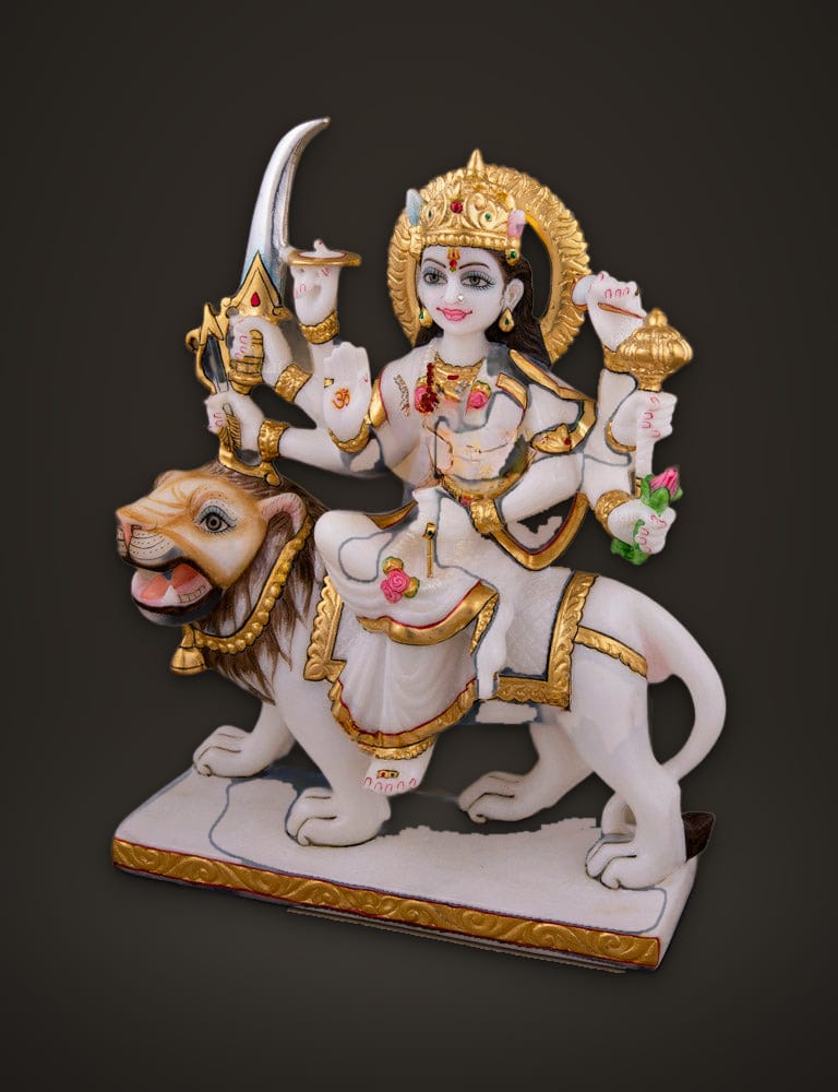 Marble Idol Durga Mata 9 inch, additional view