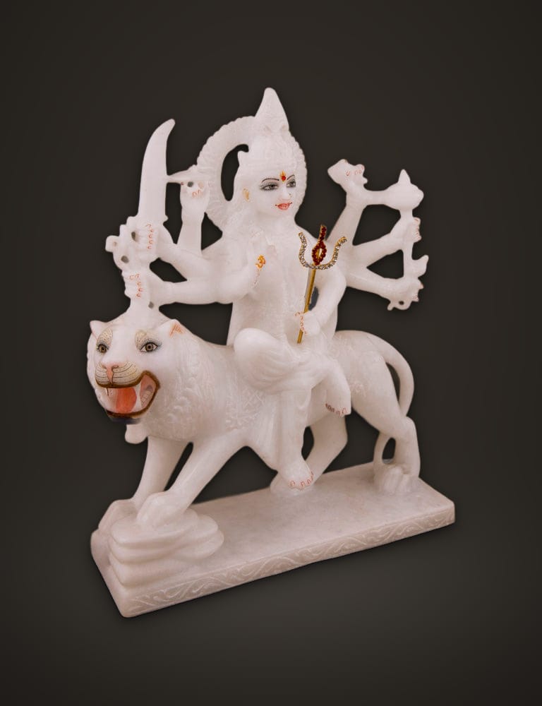 Marble Murti Durga 9 inch, additional view