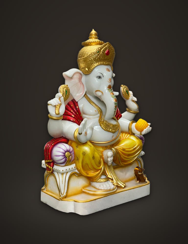 Ganesh Murti in Marble 33 inch, additional view