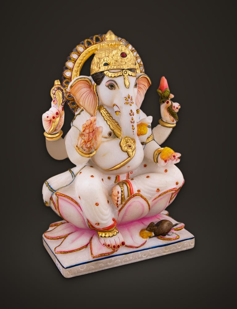 Kamal Ganesh in Marble 12 inch, additional view