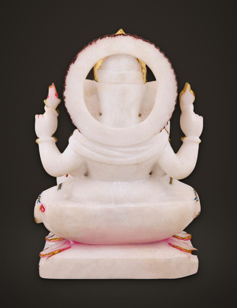 Kamal Ganesh in Marble 12 inch, additional view