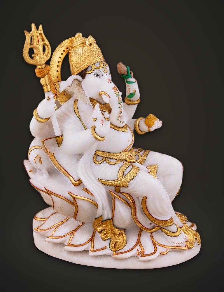 Kamal Ganesh in Marble 15 inch, additional view