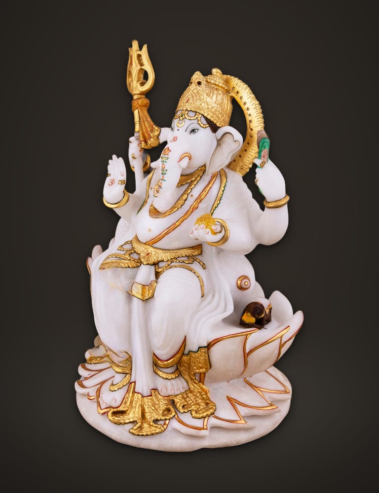 Kamal Ganesh in Marble 15 inch, additional view