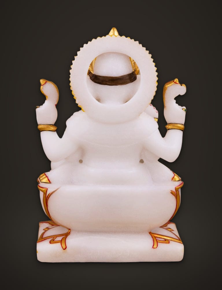 Lord Ganesh Idol in Marble 7 inch, additional view