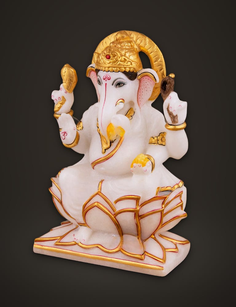 Marble Moorti Ganesh 9 inch, additional view