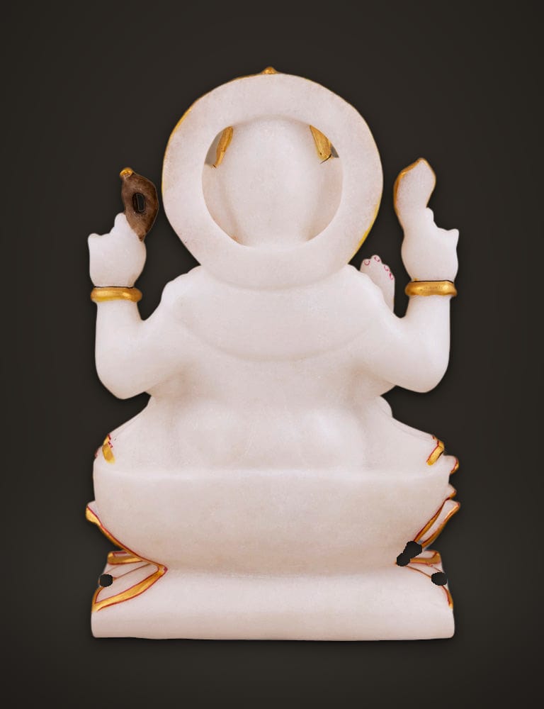 Marble Moorti Ganesh 9 inch, additional view
