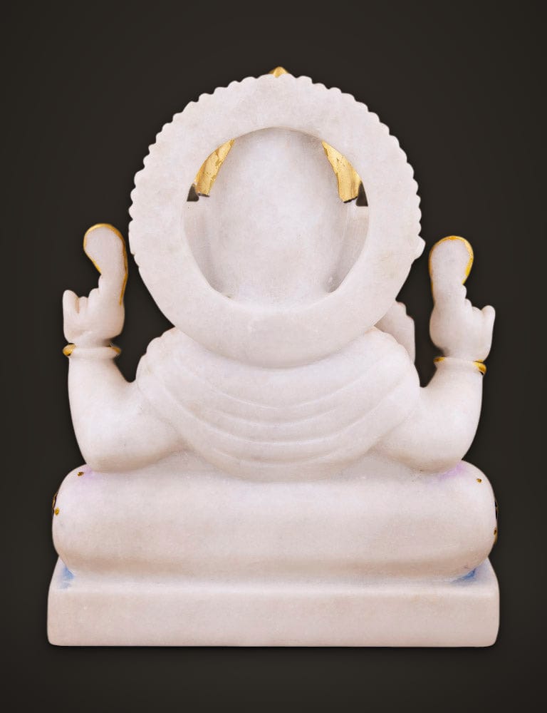 Marble Murti Ganesh 11 inch, additional view