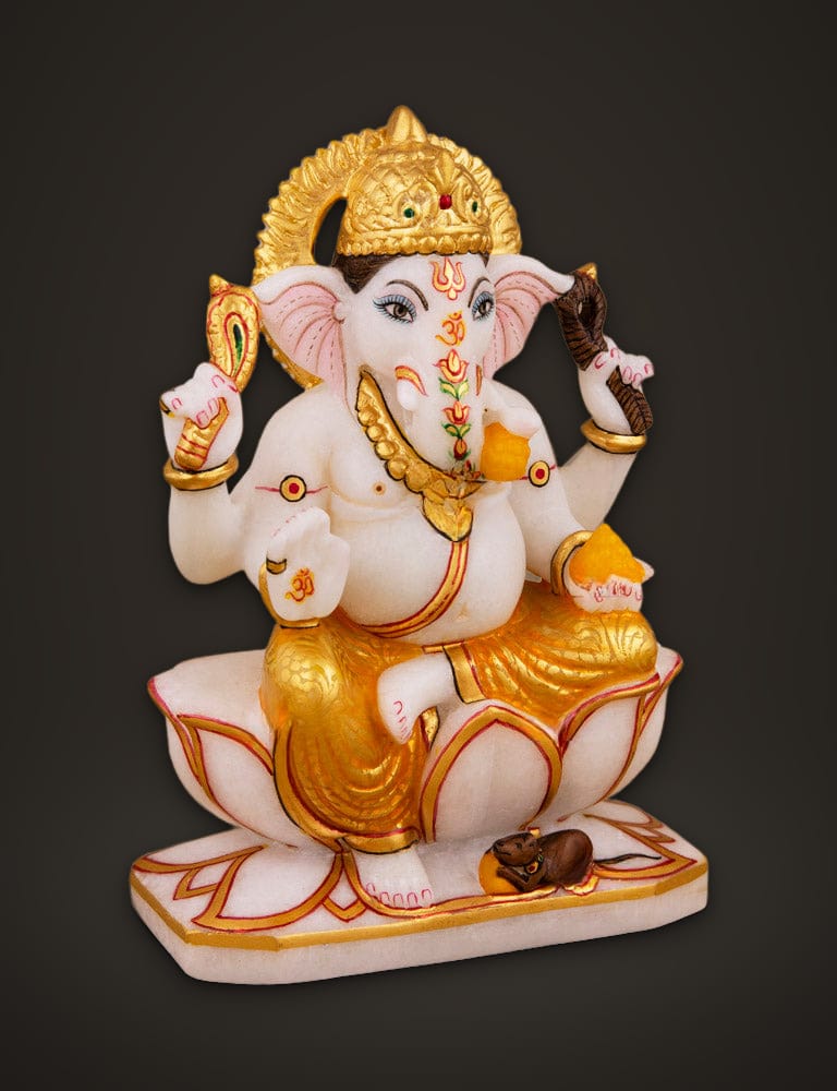 Marble Murti Ganesh 6 inch, additional view