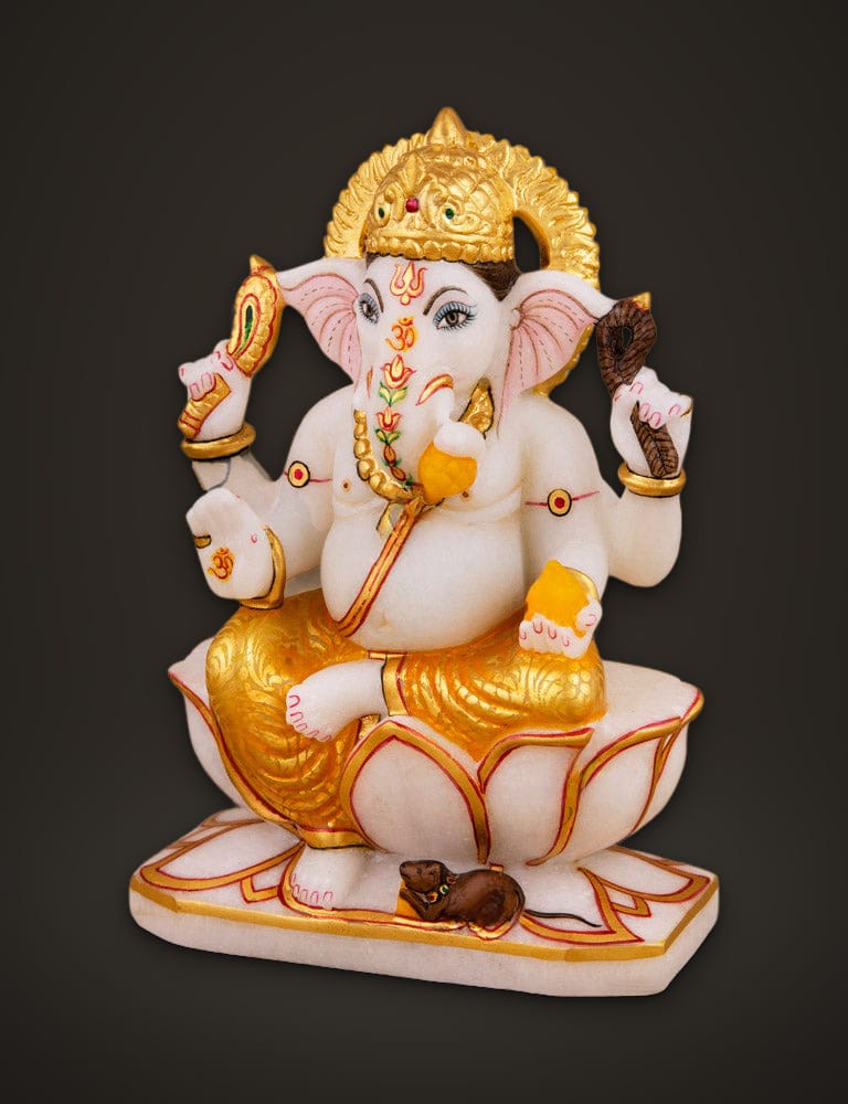 Marble Murti Ganesh 6 inch, additional view