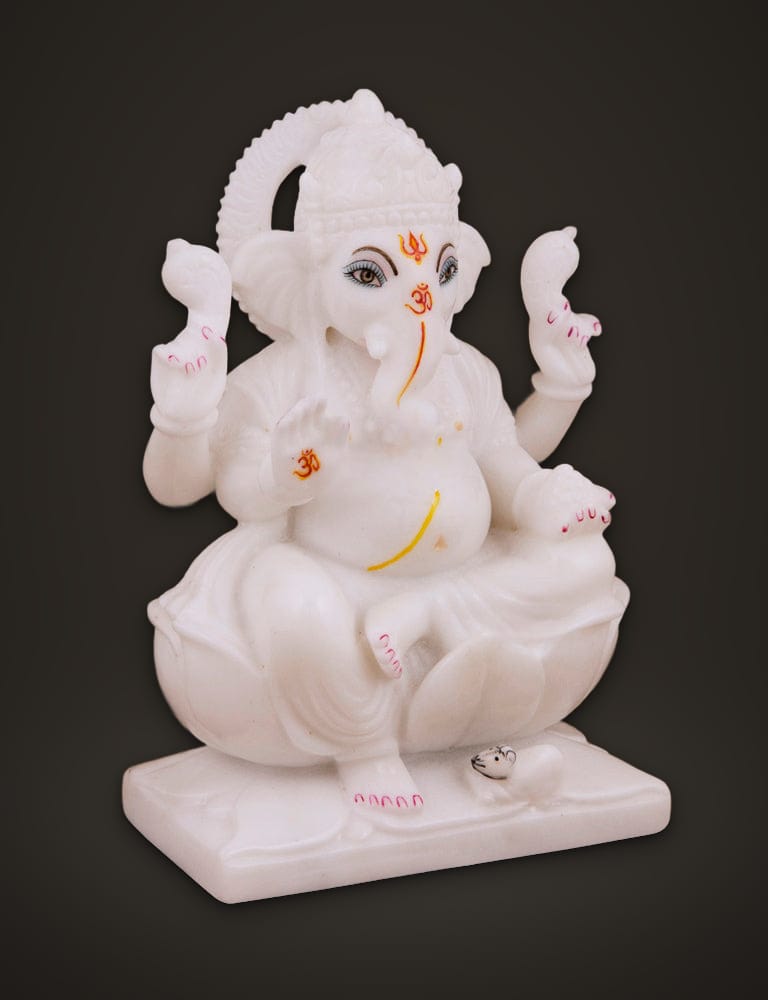 Marble Murti Ganesh 7 inch, additional view