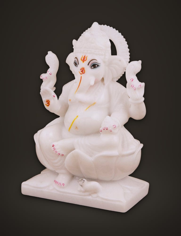 Marble Murti Ganesh 7 inch, additional view
