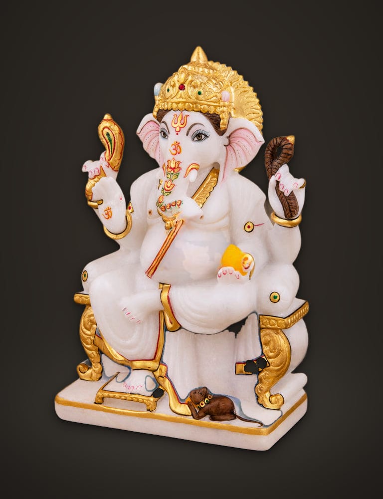 Marble Murti Ganesh 9 inch (A), additional view