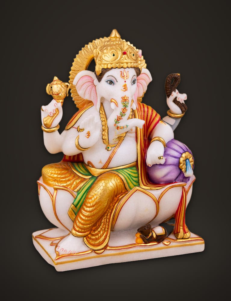 Marble Murti Ganesh 9 inch (B), additional view
