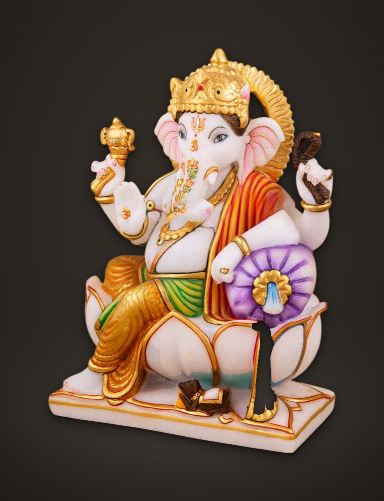 Marble Murti Ganesh 9 inch (B), additional view