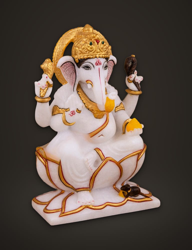 Marble Murti Ganesh 9 inch, additional view