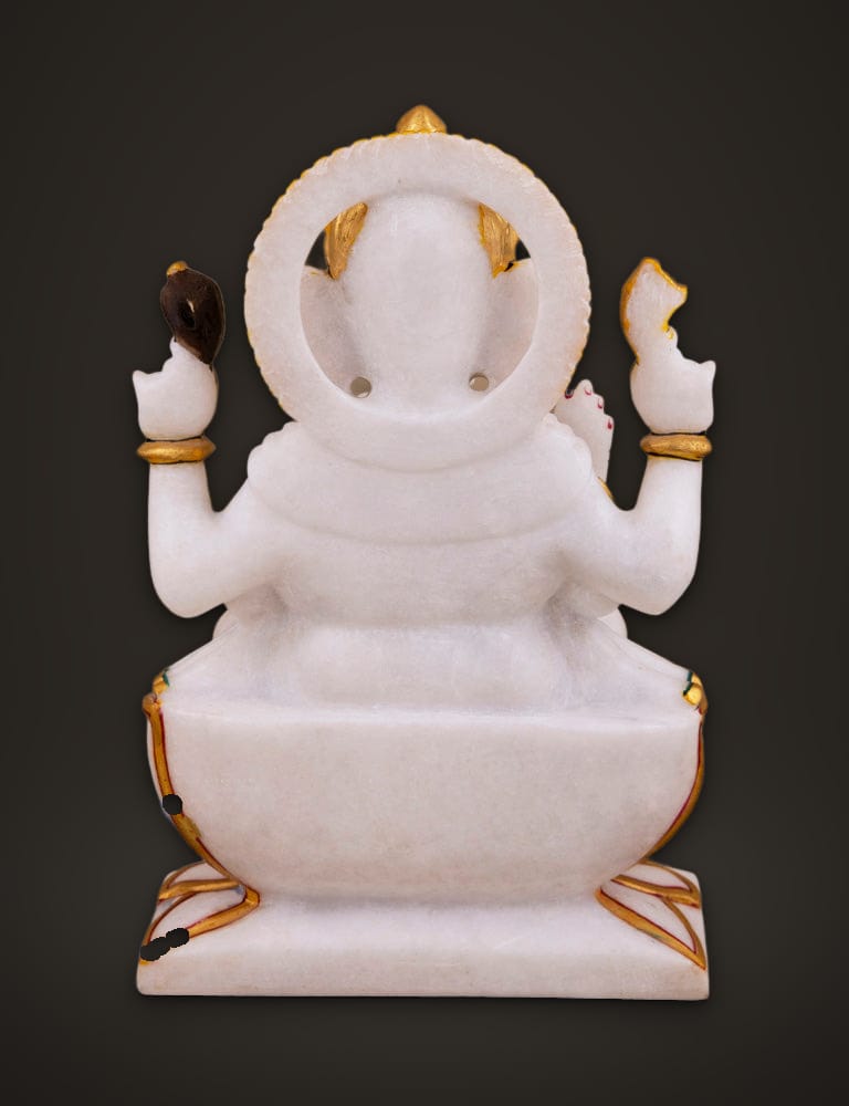 Marble Murti Ganesh 9 inch, additional view