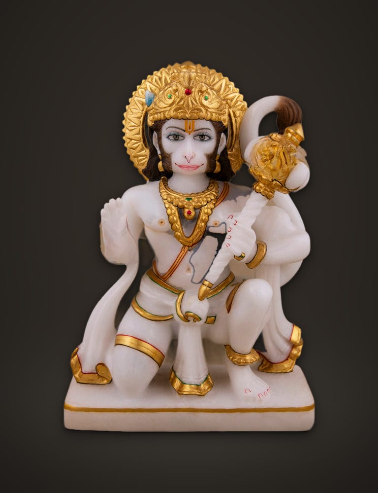 Aashirwad Hanuman Murti 9 inch, front view