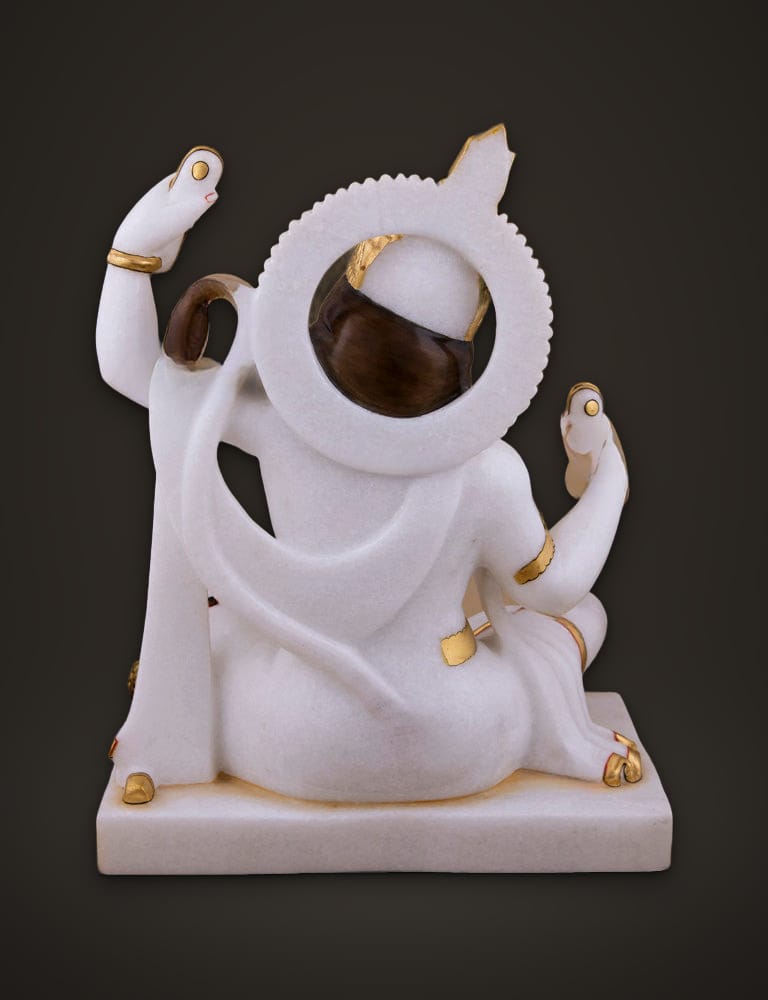 Bhajan Hanuman in Marble 15 inch, additional view
