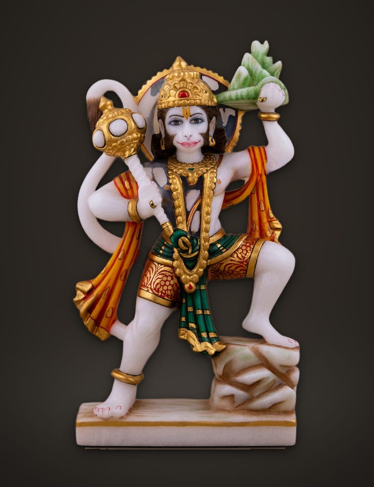 Standing Hanuman Statue 10 inch, front view