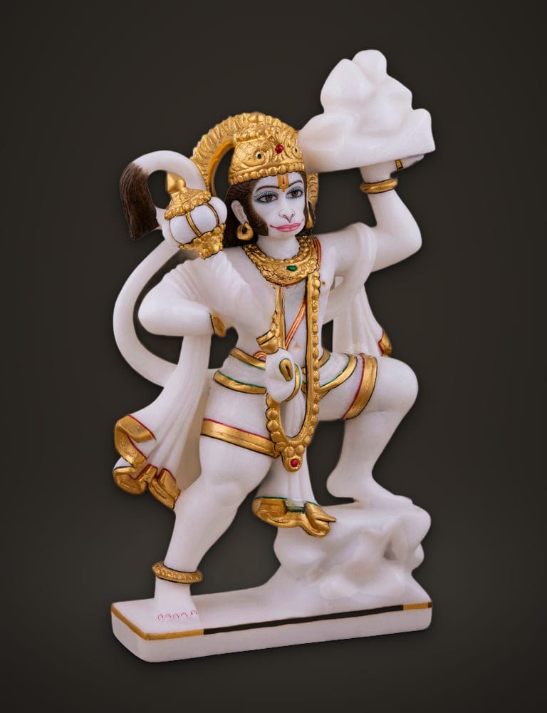 Standing Veer Hanuman Murti 10 inch, additional view
