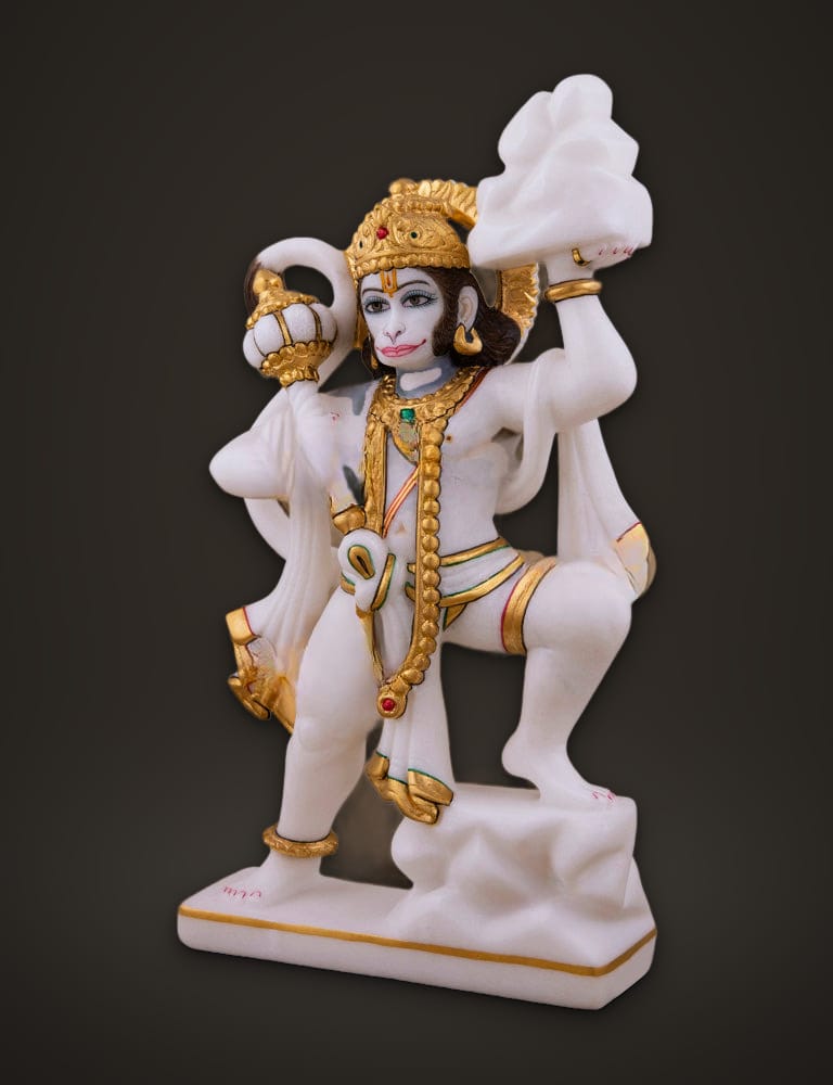 Standing Veer Hanuman Murti 10 inch, additional view