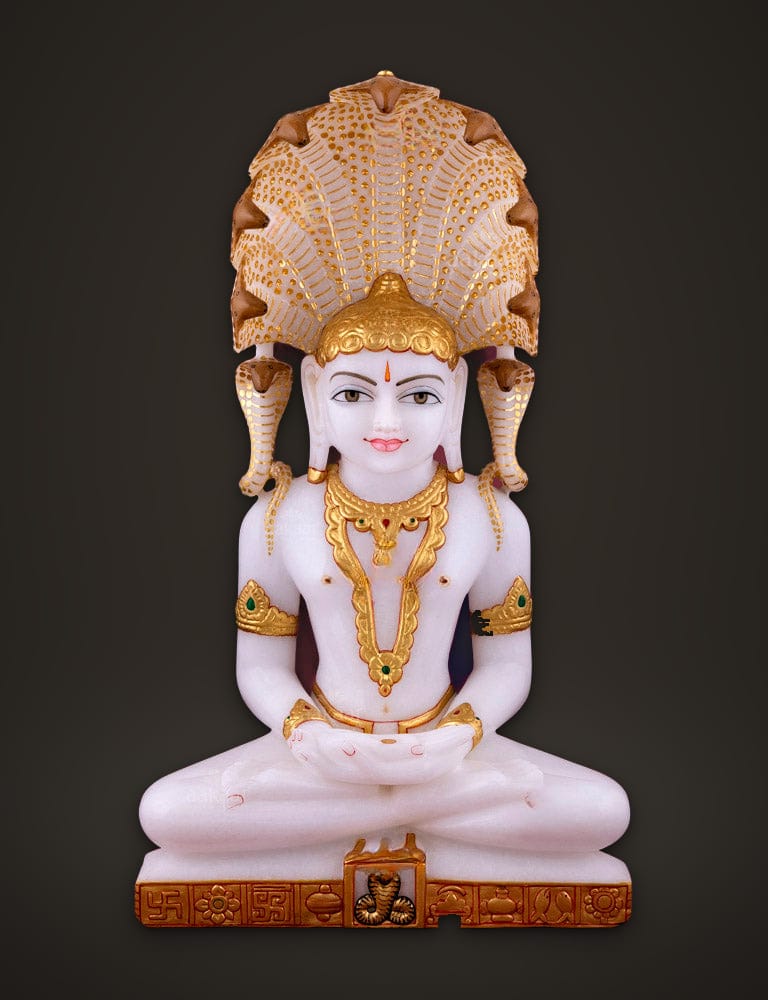 Jain Idol Parshwanth 15 inch, front view
