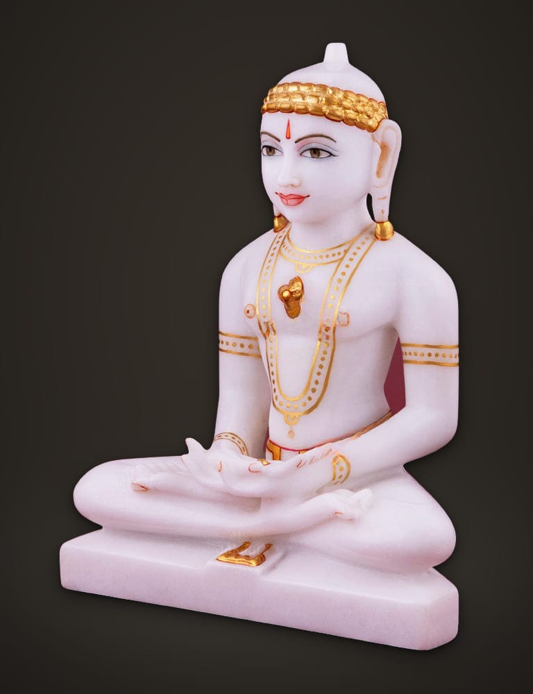 Marble Idol Mahavir 9 inch, additional view