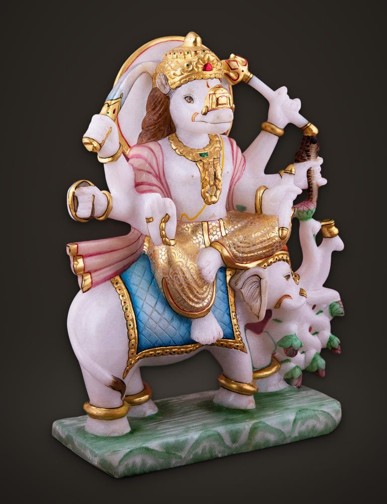 Marble Idol Manibhadra 13 inch, additional view