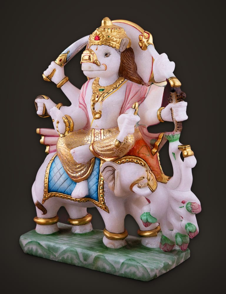 Marble Idol Manibhadra 13 inch, additional view