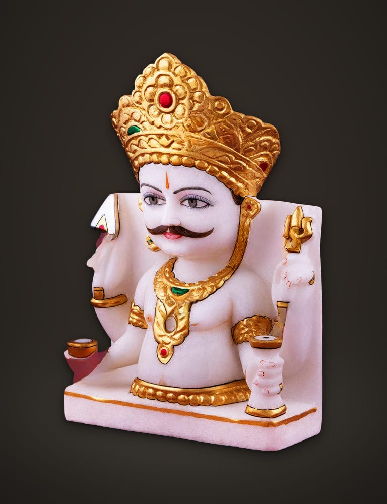 Marble Idol Nakoda Bhairav 9 inch, additional view