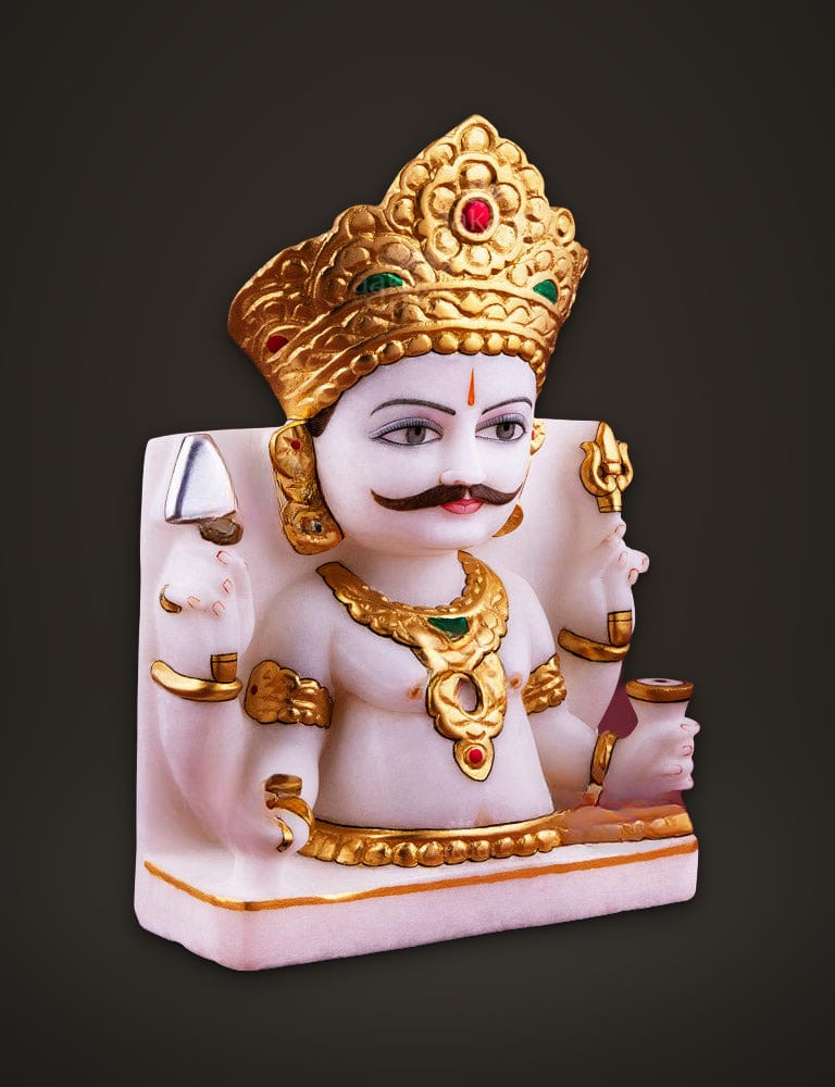 Marble Idol Nakoda Bhairav 9 inch, additional view