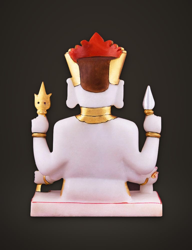 Marble Moorti Nakoda Bhairav 11 inch, additional view