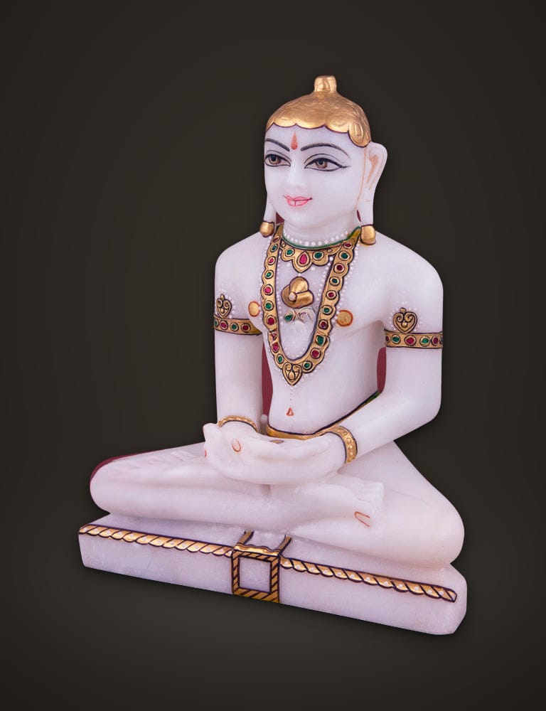 Marble Murti Mahavir 9 inch, additional view