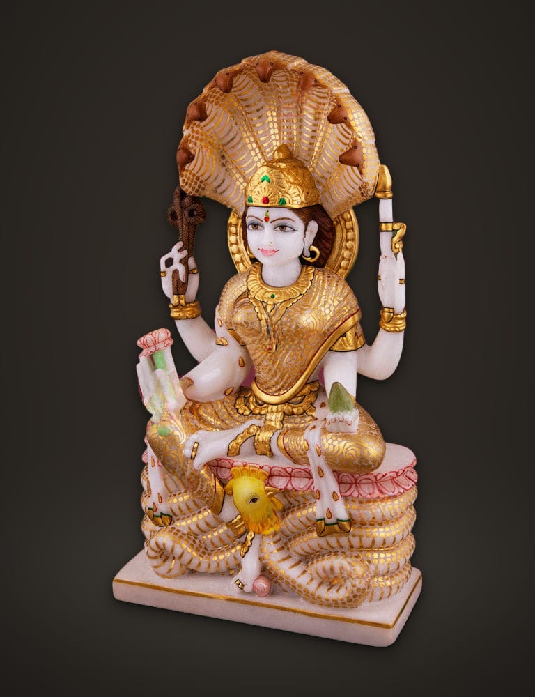 Marble Murti Padmavati Devi 15 inch, additional view