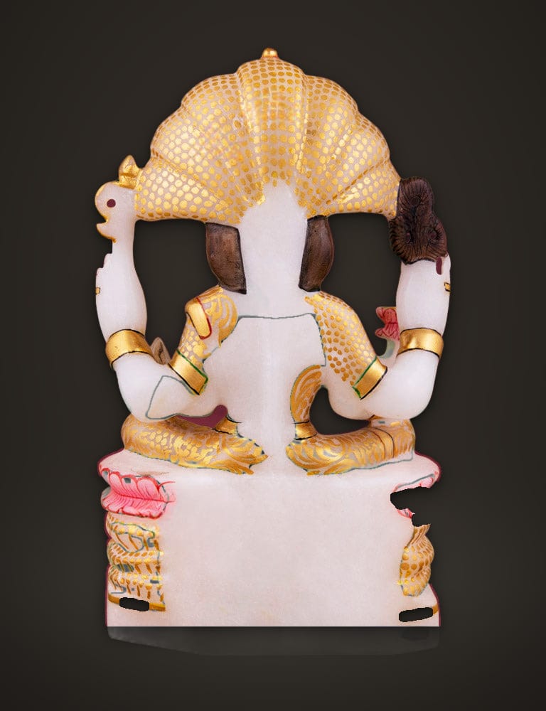 Marble Murti Padmavati Devi 7 inch, additional view