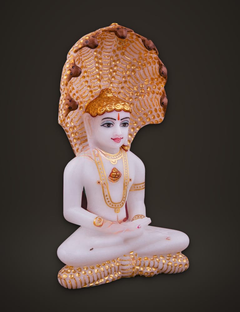 Marble Murti Parasnath 7 inch, additional view