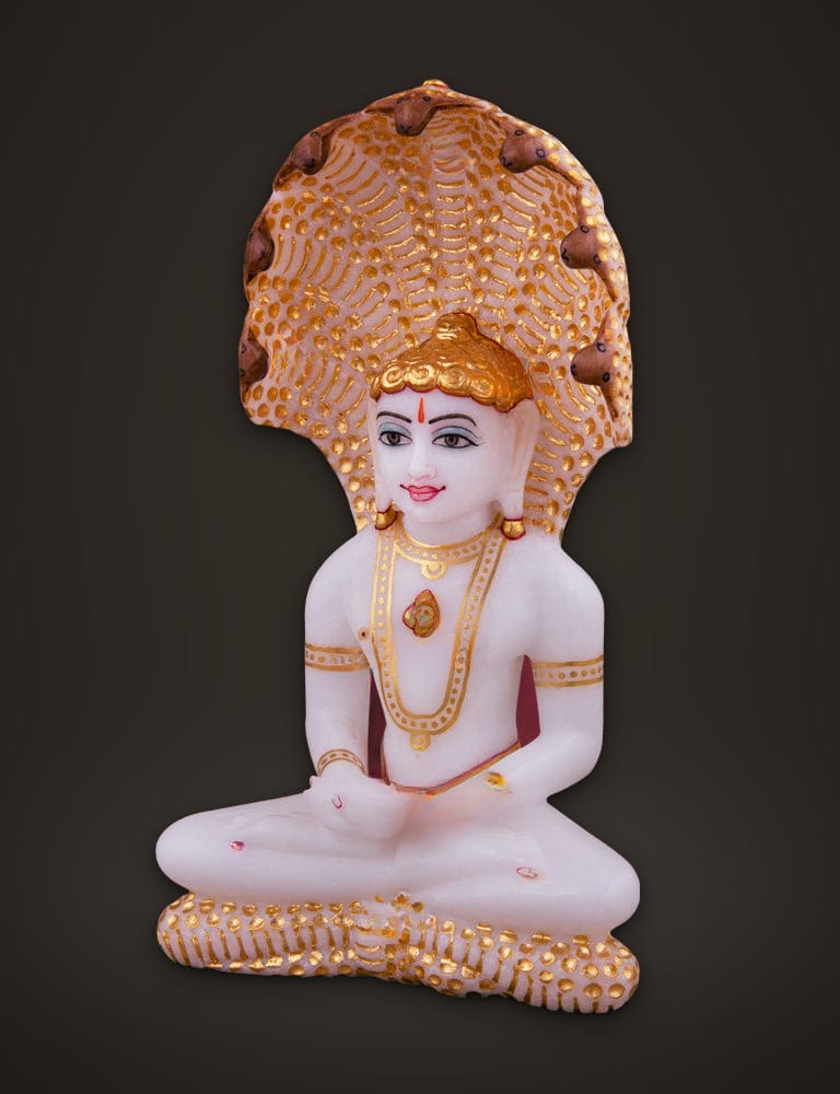 Marble Murti Parasnath 7 inch, additional view