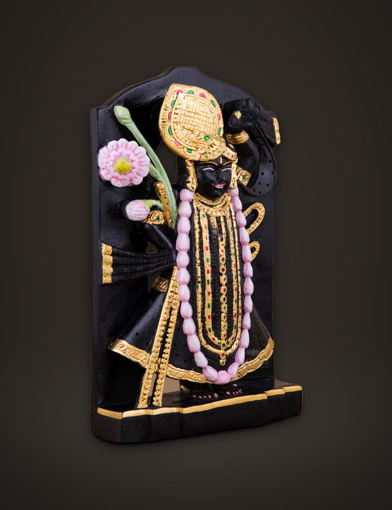 Black Marble Idol Shrinathji 8 inch, additional view