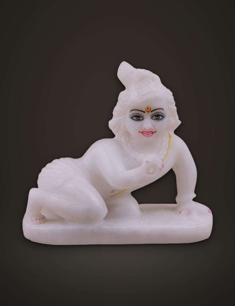 Ladoo Gopal Krishna 5 inch, front view