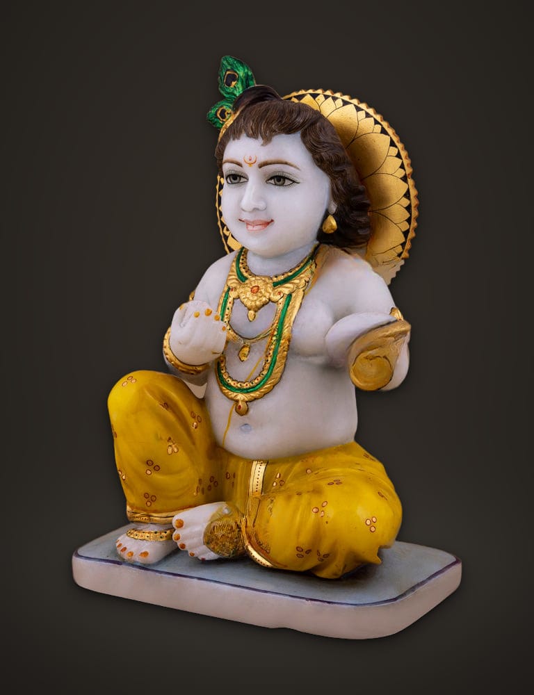 Makhan Chor Krishna Idol 13 inch, additional view