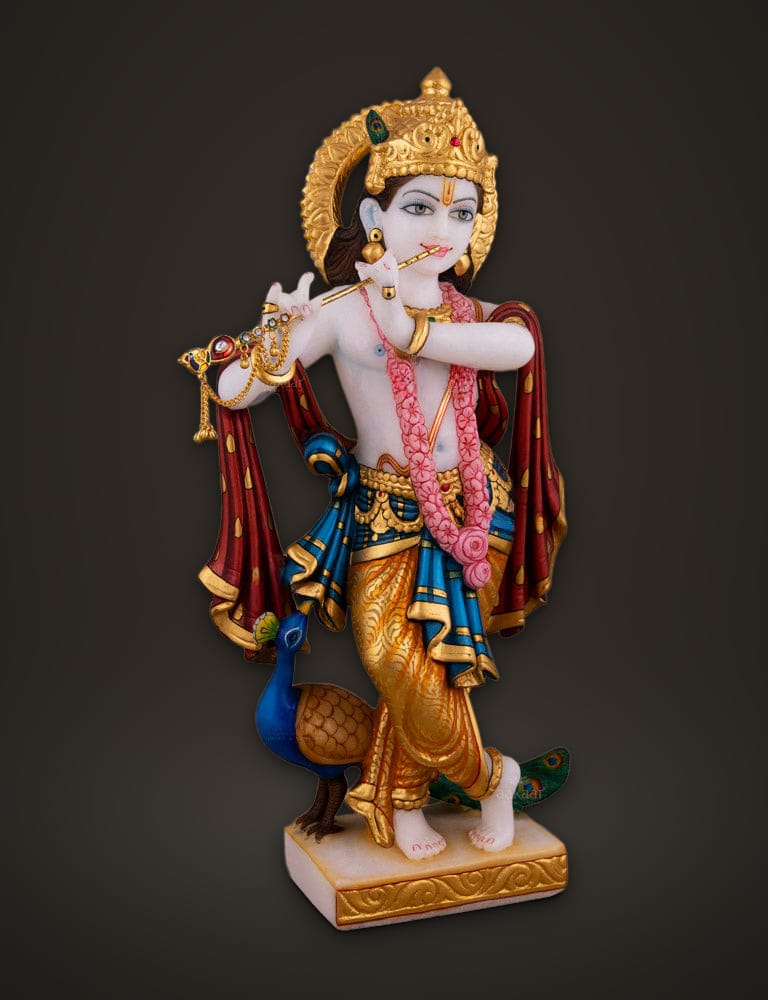 Marble Murti Krishna 15 inch (A), additional view