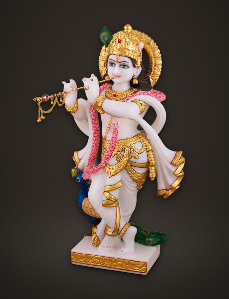 Marble Murti Krishna 15 inch, additional view