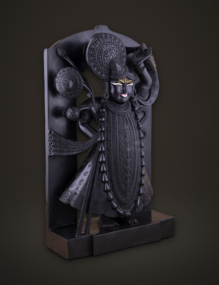 Shrinathji in Black Marble 18 inch, additional view