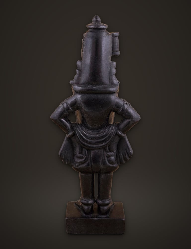 Vitthal Rukmini Pair in Black Marble 15 inch, additional view