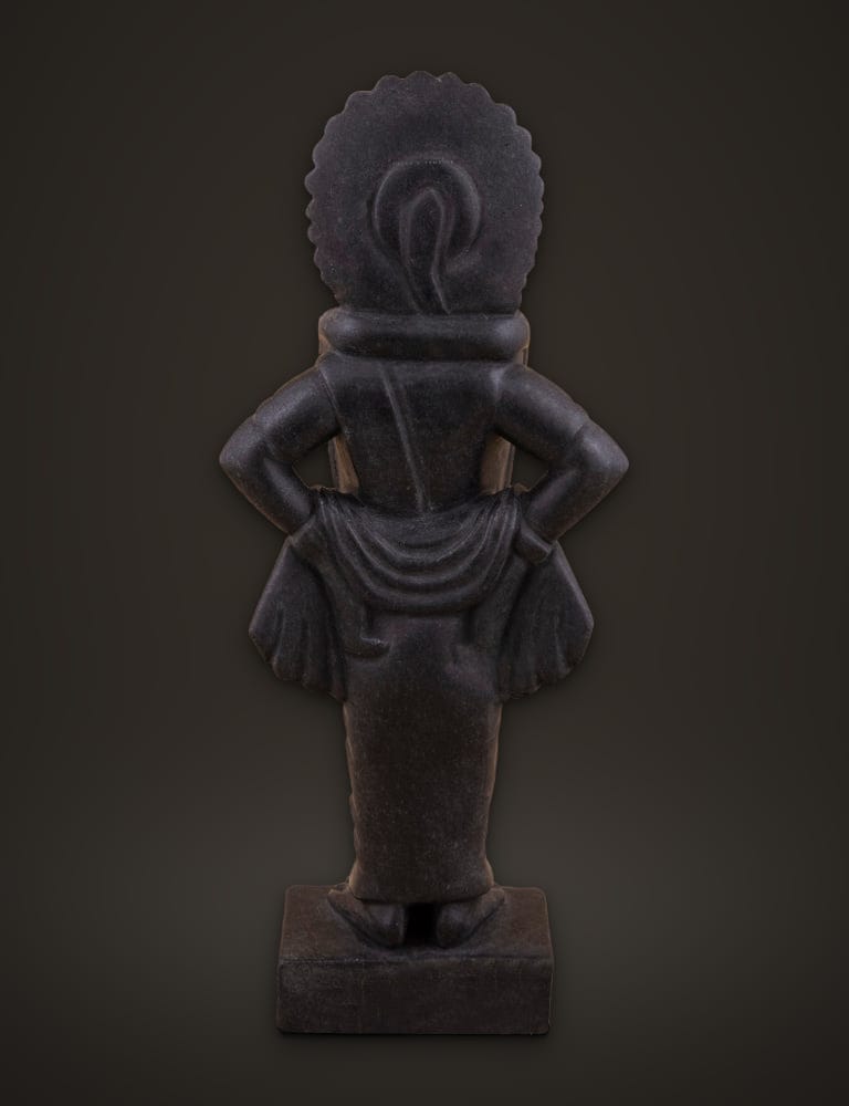 Vitthal Rukmini Pair in Black Marble 15 inch, additional view