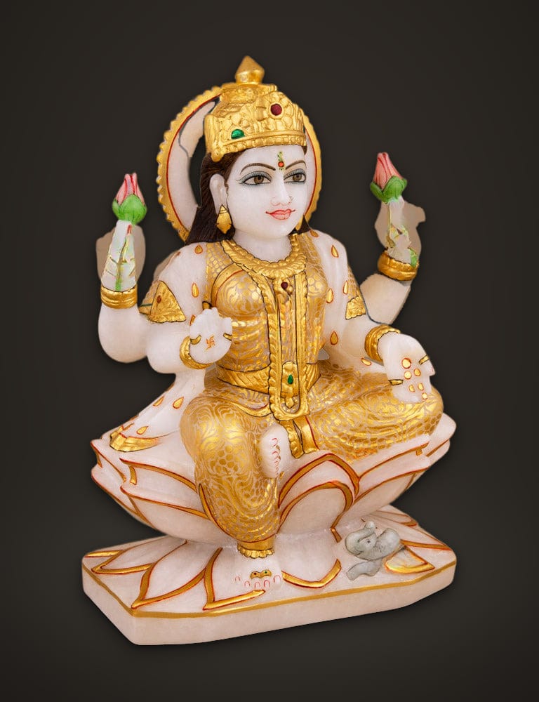 Marble Murti Lakshmi 10 inch, additional view